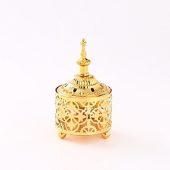 Золотой Железные курильницы для благовоний башня держатель для курильницы, полая буддийская печь для ароматерапии домашний декор, золотые, 78x130 мм