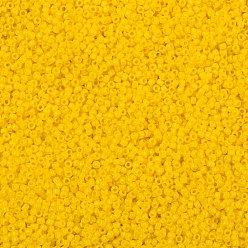 (42B) Opaque Sunshine TOHO Round Seed Beads, Japanese Seed Beads, (42B) Opaque Sunshine, 15/0, 1.5mm, Hole: 0.7mm, about 3000pcs/bottle, 10g/bottle
