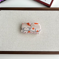 Cat Shape Животные ацетат целлюлозы заколки-коготь, аксессуары для волос для женщин и девочек, форма кошки, 80x45 мм