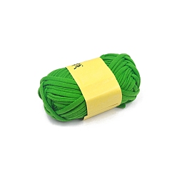 Lime Green Polyester Cloth Yarn, For Hand Knitting Thick Thread, Crochet Cloth Yarn, Lime Green, 2.2mm, about 38.28 Yards(35m)/Skein