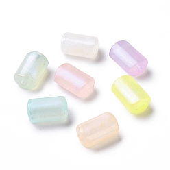 Mixed Color Luminous Acrylic Beads, Glitter Beads, Glow in the Dark, Rectangle, Mixed Color, 18.5x12x8.5mm, Hole: 2.8mm, about 320pcs/500g