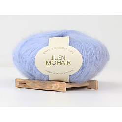 22 light blue Nine-color bird mohair handmade diy crochet baby line fine wool group scarf hat sweater line