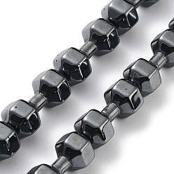 Non-magnetic Hematite Synthetic Non-Magnetic Hematite Beads Strands, Dumbbell, 15x6x7.5mm, Hole: 1mm, about 26pcs/strand, 15.55 inch(39.5cm)