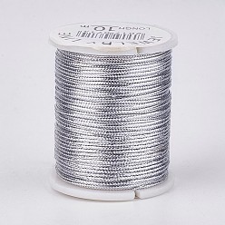 Светло-серый Металлическая нить, светло-серый, 1 мм, около 10.93 ярдов (10 м) / рулон, 10 рулон / мешок