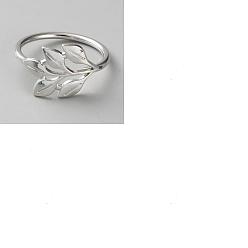 Платина 60 шт. колец для салфеток из сплава с рождественской тематикой в виде листьев, держатель для салфеток, ежедневный доступ в ресторан, платина, 26x42x42.5 мм