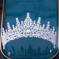 Прозрачный Корона невесты, европейское свадебное платье, головной убор, подарок на день рождения для взрослых, хрустальная корона, аксессуар для волос, прозрачные