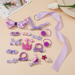 C20-01-17 Cute Cartoon Hair Clip Set - Lovely Fabric Hairpin Side Clip Baby Hairpin Gift Box Set.