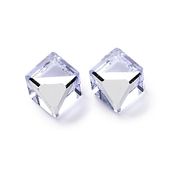 лаванда K9 стеклянные имитации австрийских хрустальных бусин, без отверстия , квадратный, лаванда, 8x8x8 мм