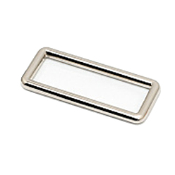Platinum Zinc Alloy Rectangle Buckle Ring, Webbing Belts Buckle, for Luggage Belt Craft DIY Accessories, Platinum, 20x20mm