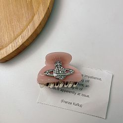 3# planet pink Роскошная женская заколка для волос Saturn со стразами, стильная заколка-акула и заколка-планета