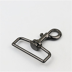 Gunmetal Zinc Alloy Handbag Purse Belt Clasp Clip, Snap Hook Lobster Clasps Buckles, Gunmetal, 7x0.4cm, Inner Diameter: 5.1x2cm
