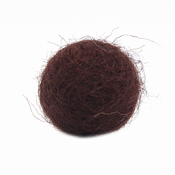 Coconut Brown Wool Felt Balls, Pom Pom Balls, for DIY Decoration Accessories, Coconut Brown, 20mm