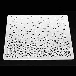 Polka Dot Plastic Impression Mat Mold, Square, Ceramic & Clay Tools, Polka Dot Pattern, 13x13cm