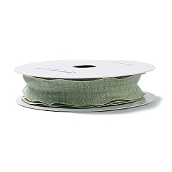 Dark Sea Green Polyester Ruffled Ribbon, Pleated Ribbon, for Gift Wrapping, Bow Tie Making, Dark Sea Green, 1 inch(25mm), about 9.84 Yards(9m)/Roll