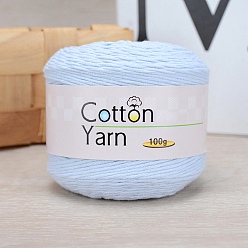 Light Sky Blue Cotton Yarn, for DIY Crochet Crafts, Light Sky Blue, 2.5~3mm