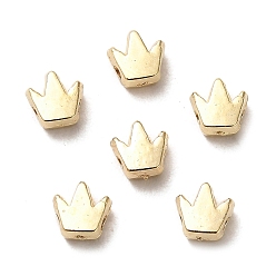 Golden CCB Plastic Beads, Crown, Golden, 5.5x5.5x3mm, Hole: 1.4mm
