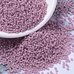 (RR599) Непрозрачный Античный Розовый Блеск Миюки круглые бусины рокайль, японский бисер, (rr 599) непрозрачный старинный блеск розы, 15/0, 1.5 мм, отверстие : 0.7 мм, Около 5555 шт / 10 г