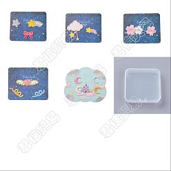 Mixed Color 5 Sets 5 Style Iron on/Sew on Computerized Embroidery Clothing Patches, Adhesive Appliques, Mixed Shapes, Mixed Color, 1set/style