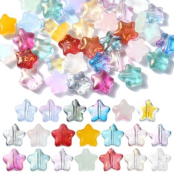 (52) Непрозрачная лаванда 60шт 20 стили смешанные стили стеклянные бусины, звезда, разноцветные, 8x8~8.5x4 мм, отверстие : 1 мм, 3 шт / стиль