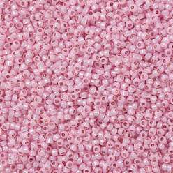 (PF2105) PermaFinish Pink Opal Silver Lined Тохо 11/0 круглые бусины, японский бисер, (pf 2105) вечный розовый опал с серебряной подкладкой, 2.2 мм, отверстие : 0.8 мм, Около 5555 шт / 50 г