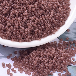 (RR372) Semi-Frosted Berry Миюки круглые бусины рокайль, японский бисер, 8/0, (р-р 372) полузамороженная ягода, 3 мм, отверстие : 1 мм, Около 422~455 шт / 10 г