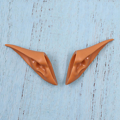 Chocolate Plastic Doll Sprite Style Ear, for Female BJD Doll Accessories Marking, Chocolate, 50mm