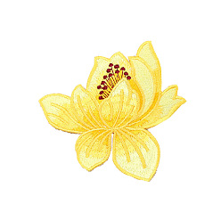 Flower Embroidery Iron on/Sew on Patch, for Costume Bag Hat, Flower, 40~80mm