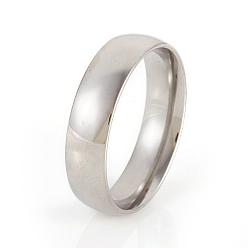 Stainless Steel Color 201 Stainless Steel Plain Band Rings, Stainless Steel Color, Size 11, Inner Diameter: 21mm, 6mm