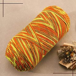 Orange 5-Ply Milk Cotton Knitting Acrylic Fiber Yarn, for Weaving, Knitting & Crochet, Orange, 2.5mm