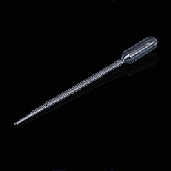 Clear Disposable Plastic Dropper, Transfer Graduated Pipettes, Manicure Tools, Clear, 65mm, Capacity: 0.2ml, about 1000pcs/bag