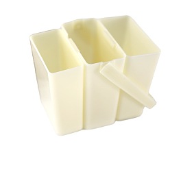 Кукурузный Шелк Переносное съемное ведро для мытья кистей, с ручкой, принадлежности для акварели и рисования, цвет колоса кукурузы, 11x7.8x8.5 см