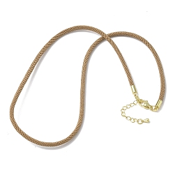Цвет Древесины 3 изготовление ожерелий из нейлонового шнура миланского плетения толщиной ☐ мм, с латунными выводами и 304 застежками из лобстера из нержавеющей стали, золотые, стойки покрытие, долговечный, деревесиные, 17.83 дюйм (45.3 см)