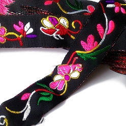 Цветок 7М жаккардовая лента из полиэстера в этническом стиле, аксессуары для одежды, цветок, 1 дюйм (25 мм), около 7.66 ярдов (7 м) / рулон