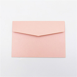 Pink Colored Blank Kraft Paper Envelopes, Rectangle, Pink, 160x110mm