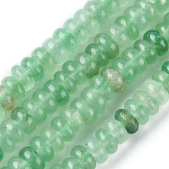 Green Aventurine Natural Green Aventurine Beads Strands, FlatRound/Disc, 4x2mm, Hole: 0.9mm, about 187~196pcs/strand, 15.16~15.55 inch(38.5~39.5cm)