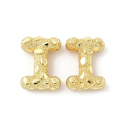 Letter I Латунные подвески, письмо амулеты, стойки покрытие, долговечный, без кадмия и без свинца, золотые, Буква "i", 19~20x11~19x6.5~7 мм, отверстие : 3~4x2.5 мм