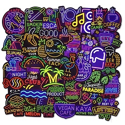 Mixed Patterns 50Pcs Neon Style Stickers for Water Bottle Phone Computer Luggage Guitar Graffiti Patches, Mixed Patterns, 6~12cm