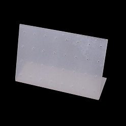Clear Acrylic Earring Displays, L-Shaped Earring Display Stand, Clear, 15x5.5x9cm