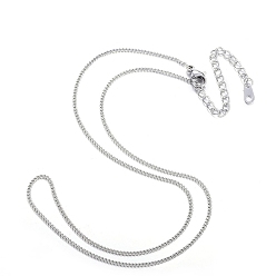 Нержавеющая Сталь Цвет Не тускнеет 304 ожерелья из нержавеющей стали с панцирной цепью, для изготовления колье из бисера, цвет нержавеющей стали, 12.00 дюйм (30.48 см)