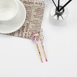 Разноцветный Элегантная заколка-бабочка для элегантного геометрического пучка волос — старинный стиль, изящный.