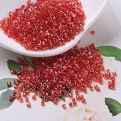 (DB0098) Прозрачный Светлый Сиамский Блеск Бусины miyuki delica, цилиндр, японский бисер, 11/0, (дБ 0098) прозрачный свет сиамский глянец, 1.3x1.6 мм, отверстие : 0.8 мм, Около 2000 шт / 10 г