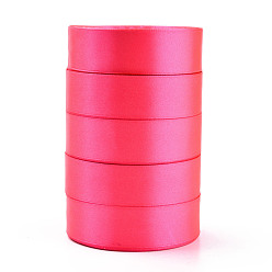 Magenta Single Face Satin Ribbon, Polyester Ribbon, Magenta, 1 inch(25mm) wide, 25yards/roll(22.86m/roll), 5rolls/group, 125yards/group(114.3m/group)
