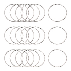 Нержавеющая Сталь Цвет Устойчив к потускнению 304 соединительное кольцо из нержавеющей стали, цвет нержавеющей стали, 40x1 мм, внутренний диаметр: 37.5 мм