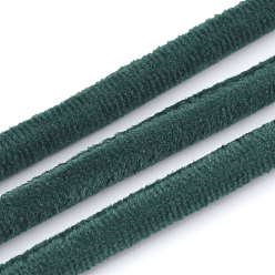 Green Velvet Cord, Green, 6mm, about 54.68 yards(50m)/bundle