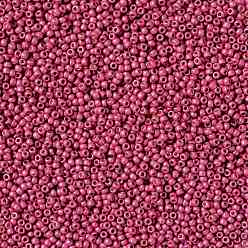 (PF563F) PermaFinish Hot Pink Metallic Matte Toho perles de rocaille rondes, perles de rocaille japonais, (pf 563 f) permafinish rose vif métallisé mat, 11/0, 2.2mm, Trou: 0.8mm, à propos 1110pcs / bouteille, 10 g / bouteille