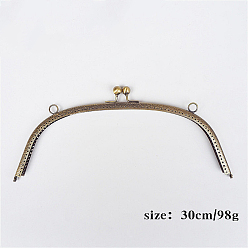 Античная Бронза Ручка с железным кошельком, Для швейной машины, античная бронза, 25 см