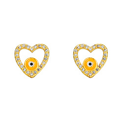 ZJ7825 Copper-studded zircon earrings for women dripping oil rainbow flower lips bee niche design fashion earrings