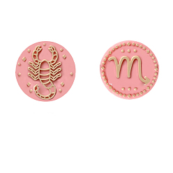 Scorpio Twelve Twelve Constellations Food Grade Eco-Friendly Silicone Focal Beads, Scorpio, 25mm