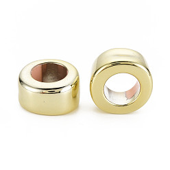 Gold UV Plating Acrylic Beads, Ring, Gold, 25x24x15.5mm, Hole: 13.5mm