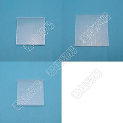 Clear 3Pcs 3 Style Transparent Acrylic Display Base, Square, for Miniatures, Models and Garage Kits, Clear, 79.5~150x79.5~150x4~9.5mm, 1pc/style